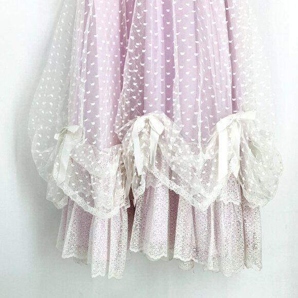 Vintage Gunne Sax Style Dance Allure Alfred Angelo Victorian Prom Dress Sz 9/10 - Picture 4 of 12